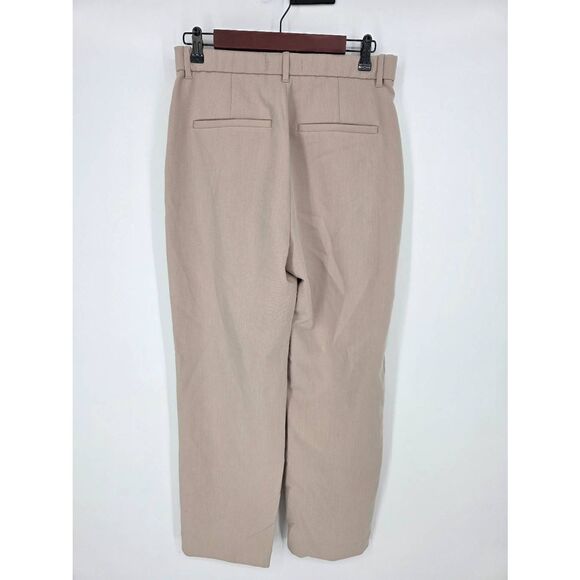 Elegant Tan Crossover Women's Trousers - Picture 6 of 6